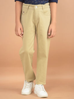 CRIMSOUNE CLUB - Boys Beige Trousers