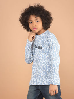 CRIMSOUNE CLUB - Boys Blue Graphic Print T-Shirt