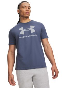 Under Armour - Men's Logo Half sleeve Grey T-Shirt