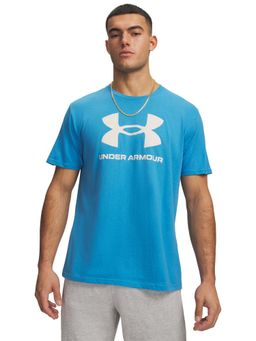 Under Armour - Men's Logo Half sleeve Blue T-Shirt