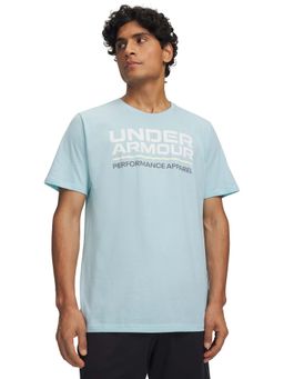 Under Armour - Men's Wordmark Half Sleeve Blue T-Shirt