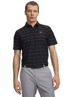 Under Armour - Men's Drive Chill Printed Black Polo T-Shirt