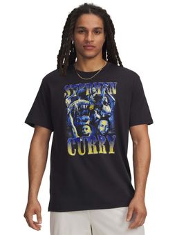 Under Armour - Men's Curry Moments Half sleeve Black T-Shirt