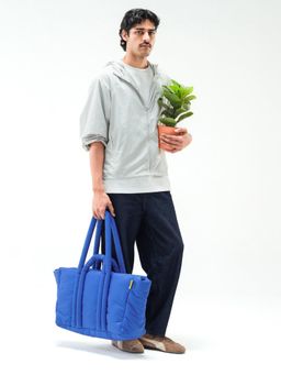 DailyObjects - Blue Puff Oversized Tote Bag (M)
