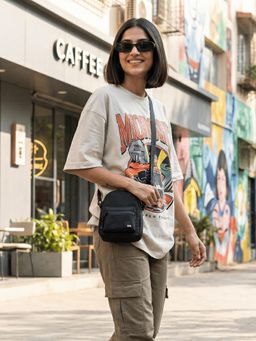 DailyObjects - Basalt Pivot Dot Sling Bag (M)