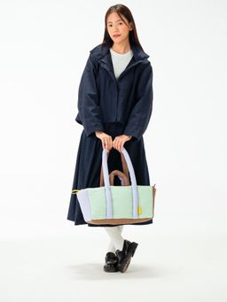 DailyObjects - Multi-Color Puff Tote Baguette Tote Bag (M)