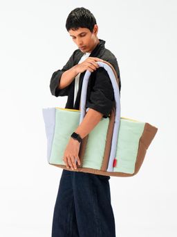 DailyObjects - Multi-Color Puff Oversized Tote Bag (M)