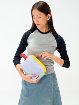 DailyObjects - Multi-Color Puff Pouch (M)