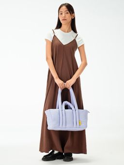 DailyObjects - Periwinkle Puff Tote Baguette Tote Bag (M)