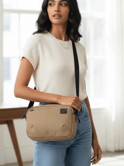 DailyObjects - Sand Pivot Crossbody Sling Bag (M)