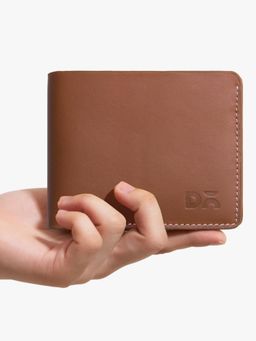 DailyObjects - Tan Half Genuine Leather Mens Wallet (M)