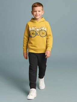 HELLCAT - Boys Yellow Printed Tracksuit