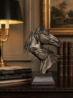 Ashnam - Horse Head Decorative Showpiece Brown