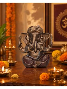 Ashnam - Pagadi Manjira Music Ganesha Bronze
