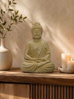 Ashnam - Small Meditating Buddha Beige