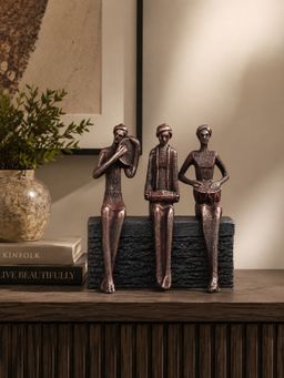 Ashnam - Musical Human Figurines Brown