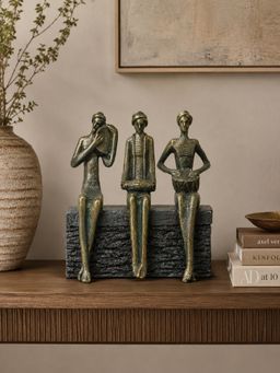 Ashnam - Musical Figurine Showpiece Green