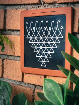 Amalfiee Ceramics - Handmade Terracotta Warli Art Wall Decor