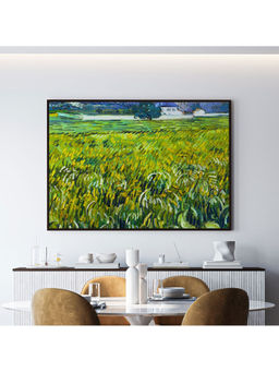 ARTCREST - House-At-Auvers Large Painting Black Box Framed Wall Art