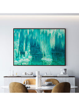 ARTCREST - Ice age Large Painting Black Box Framed Wall Art