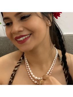 Sri Jagdamba Pearls - Pahal 2 Line Pearl Necklace Set