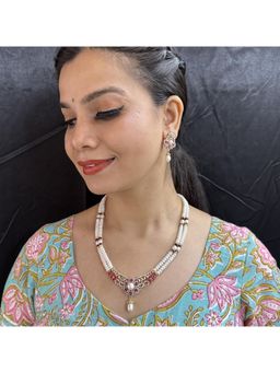 Sri Jagdamba Pearls - Charming Pearl Necklace Set