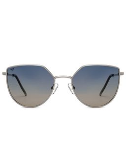 Vincent Chase - by Lenskart By Lenskart Silver Grey Medium Cat Eye Sunglasses - VC S11470