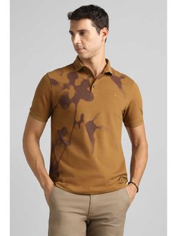 Simon Carter - Men Brown Printed Polo T-shirt