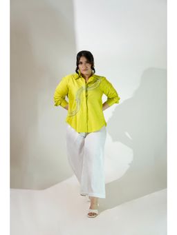 Amoh - Lime Green Luna Shirt