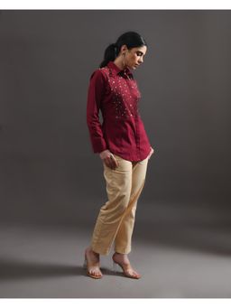 Amoh - Maroon Lyra Shirt
