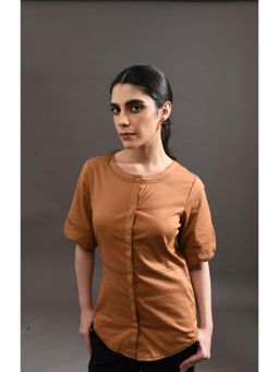 Amoh - Brown Celine Shirt
