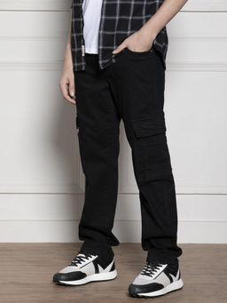 Dennis Lingo - Men Black Solid Jeans
