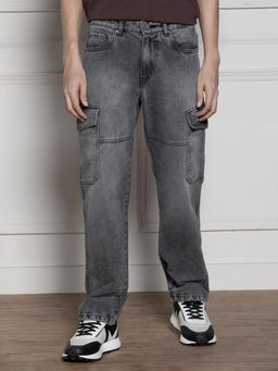 Dennis Lingo - Men Grey Solid Jeans