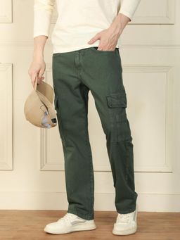 Dennis Lingo - Men Olive Solid Jeans