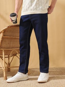 Dennis Lingo - Men Navy Blue Solid Jeans