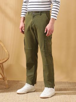 Dennis Lingo - Men Green Solid Jeans