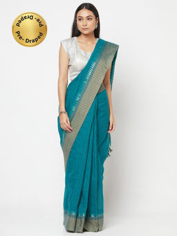 Fabindia - Cotton Woven Stitched Saree Without Blouse