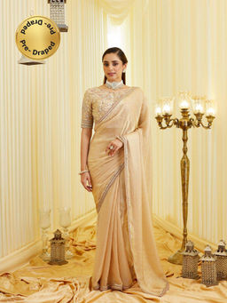 Kasee - Women Embellished Ready To Wear Saree with Unstitched Blouse