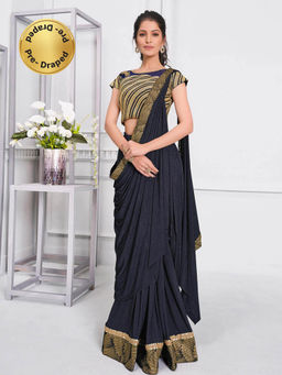 Odette - Fusion Draped Classic Saree with Unstitched Blouse