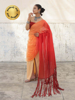 Save As - Beige Dusk To Dawn Pre Draped Saree without Blouse