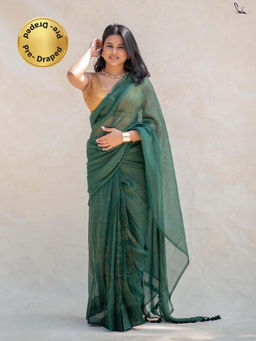 Suta - Green Mul Ready To Wear Saree