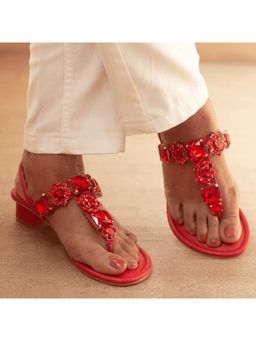 AUZORI - Women Red Leather Heels