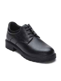 Zoom Shoes - Women Black Leather Derbies