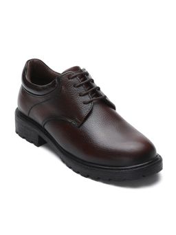 Zoom Shoes - Women Brown Leather Derbies