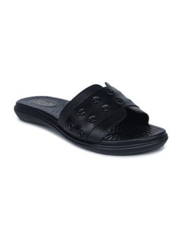 Zoom Shoes - Women Black Leather Flats