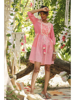 NYARO - Cotton Printed Dress For Women