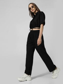 ONLY - Black Relax Fit Solid Pant