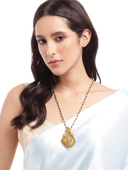 Digital Dress Room - Lakshmi/Peacock Pendant Long Mangalsutra