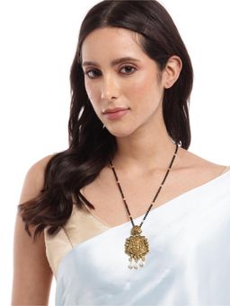 Digital Dress Room - Ganesha/Peacock Pendant Long Mangalsutra