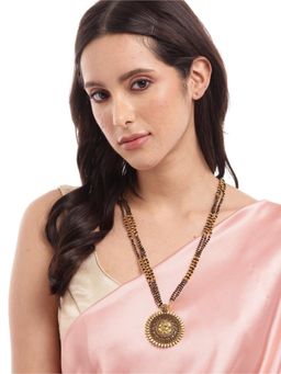 Digital Dress Room - Ganesha Pendant 3 Line Long Mangalsutra